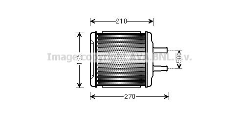 AVA QUALITY COOLING Теплообменник, отопление салона DW6088